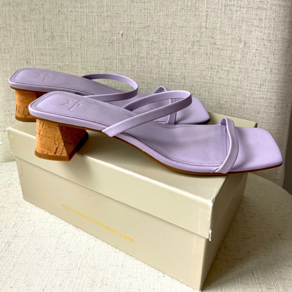Marc Fisher, Brent Slide Sandal, Light Purple size 8